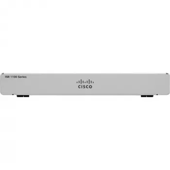 Maršrutizatorius Cisco C1101-4P – stalinis Integruotų paslaugų maršrutizatorius, 4 x Gigabit Ethernet prievadai, GE WAN, USB 3+, 1 metų garantija