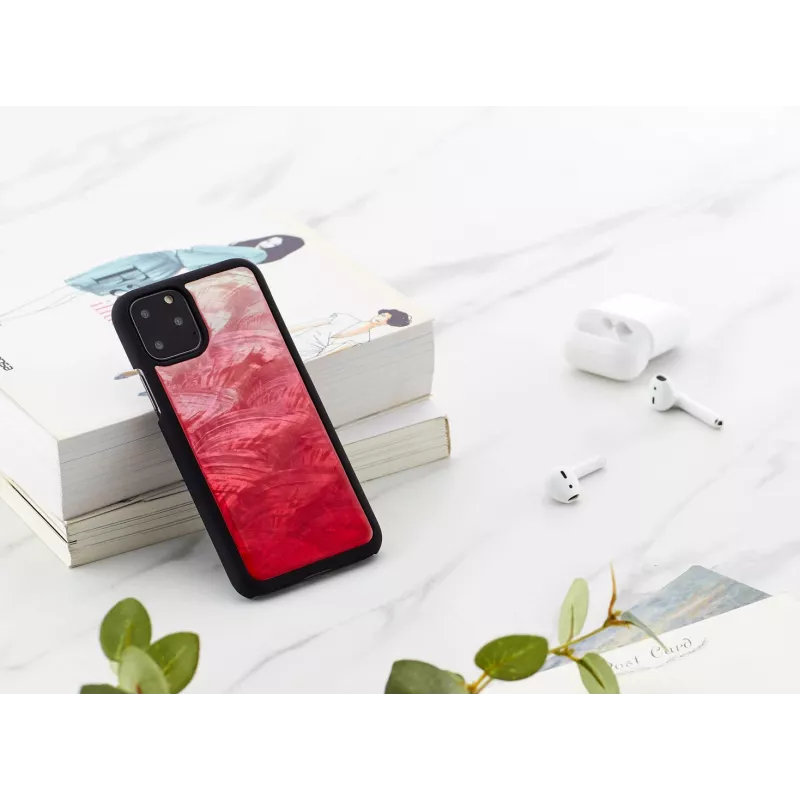 Dėklas išmaniesiems telefonams iKins, skirtas iPhone 11 Pro — rožinės lagūnos ir juodos spalvos dviejų spalvų apsauginis dangtelis
