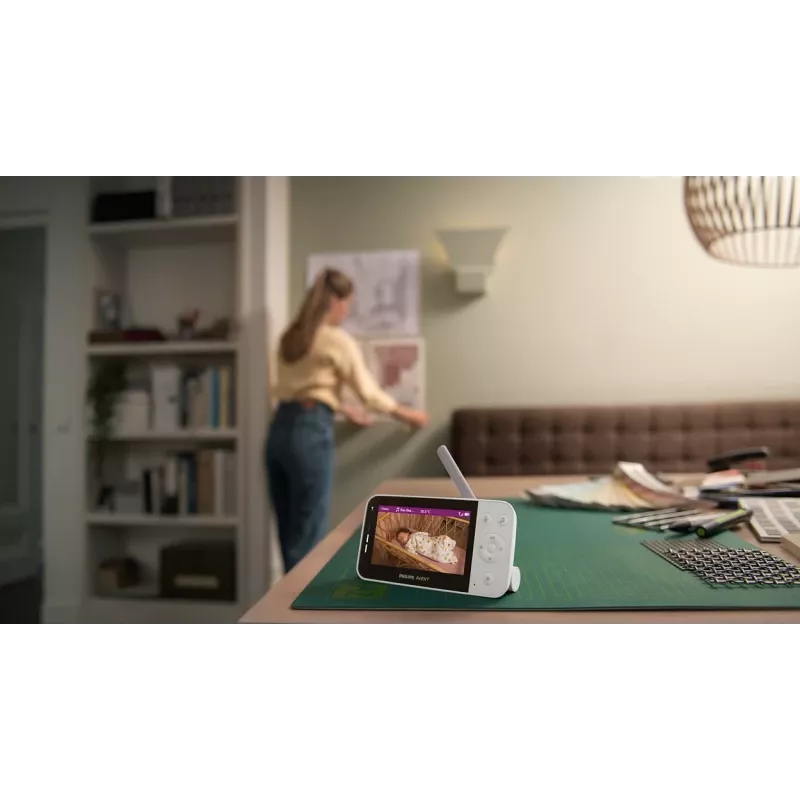 Philips AVENT SCD953/26 belaidis vaizdo kūdikio monitorius 400 m Wi-Fi Pilka, Balta