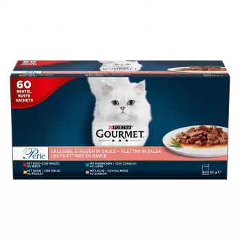 PURINA Gourmet Perle Mix šlapias kačių ėdalas - 60x85 g