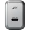 Satechi ST-UC30WCM-EU – universalus AC sieninis kroviklis su 1× USB-C, juodas/sidabrinis