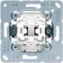 Jung 534 U mygtukinis jungiklis, 1P, 250 V AC, 10 A, metalo baltumo