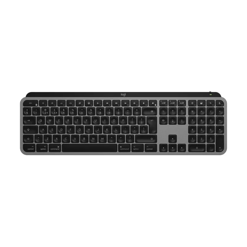 Logitech MX Keys S for Mac belaidė klaviatūra RF + Bluetooth QWERTZ vokiškas išdėstymas, aliumininė balta