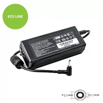 Maitinimo adapteris Extra Digital AS45F3011 45W 19V 2,37A, skirtas ASUS nešiojamiesiems kompiuteriams