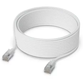 Tinklo laidas Ubiquiti UACC-Cable-Patch-EL-C6A-12M-W RJ-45 Cat6a 12m peršviečiamas baltas