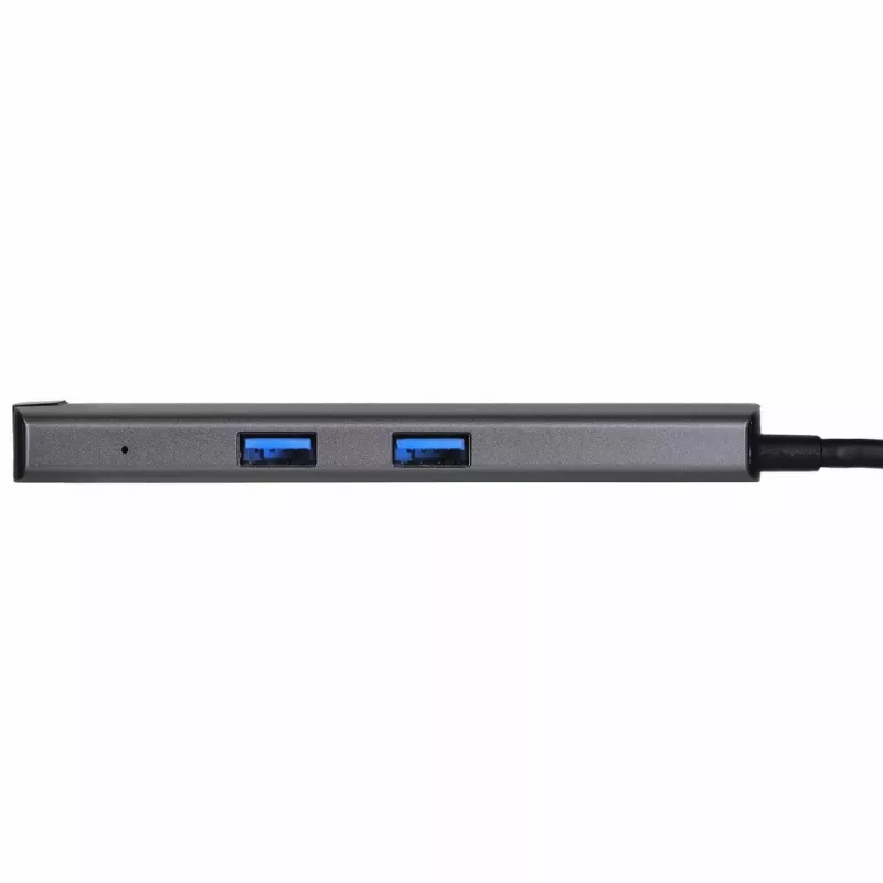 Unitek H1112F aktyvus USB-C šakotuvas (6 prievadai), 5 Gbps, HDMI 4K@30Hz, RJ-45, 2x USB-A, 2x USB-C, PD 100 W, aliuminio korpusas, pilkas