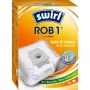 Dulkių maišeliai SWIRL EcoPor ROB1, tinkami įvairiems robotiniams dulkių siurbliams, popieriniai su mikrofiltru, 5 vnt.