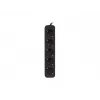 Prailginimo laidas Lanberg PS0-05F-0300-BK 3 m, 5 kištukinių lizdų, juodas