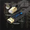 Unitek Y-SP02001B USB 2.0 į RJ-45 konsolinis kabelis, 1,8 m, juodos spalvos