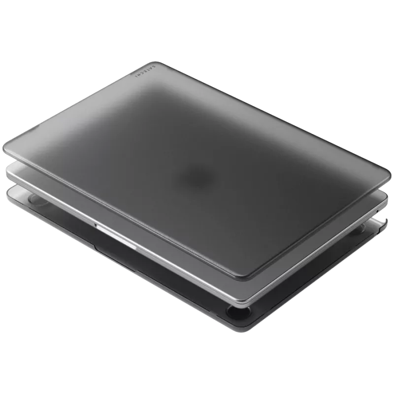 Satechi Eco Hardshell apsauginis dėklas ST-MBAM2DR, skirtas MacBook Air 13 M2, tamsios spalvos