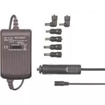 Nešiojamojo kompiuterio maitinimo šaltinis Voltcraft SMP-45 USB 45W, pasirenkama įtampa 9,5V/12V/15V/16V/18V, USB įkrovimo prievadas