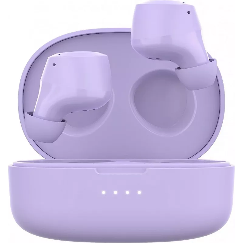 Belaidės ausinės Belkin SoundForm Bolt levandų spalvos