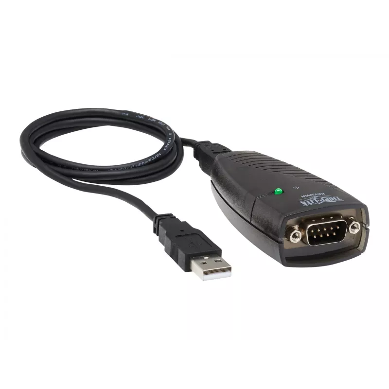 Tripp Lite USA-19HS Keyspan USB į Serial adapteris – USB-A kištukas į DB9 RS232 kištuką – 0,91 m – TAA