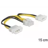 Vidinis maitinimo laidas DeLOCK 83410 0,15 m EPS 8 kontaktų – Molex 3 kontaktų