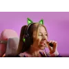 Ausinės žaidimams Razer Kraken Kitty V2 - Juodos, su kačių auselėmis ir RGB apšvietimu