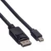 Roline DisplayPort laidas, DP ST - Mini DP ST, juodas, 1,5 m (11.04.5638)