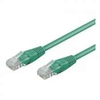 Wentronic Goobay CAT 6 jungiamasis laidas, U/UTP, žalias, 0,5 m - CCA vario mišinys (68435)