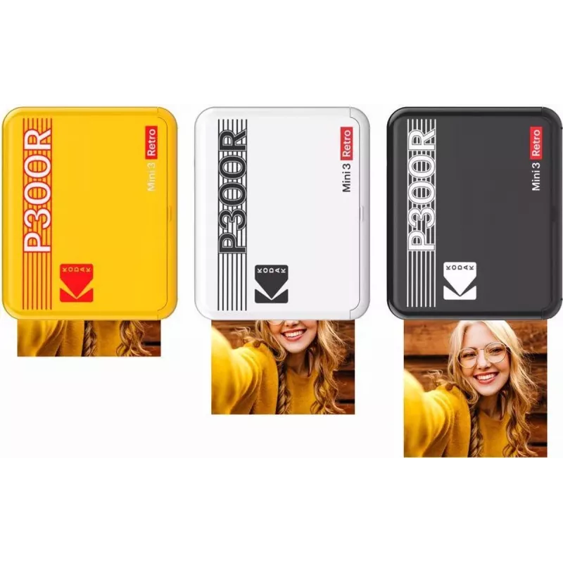 Kodak Mini 3 Square Retro spausdintuvas geltonas