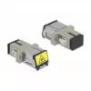 Opticinis pluošto adapteris DeLOCK 86889 SC Simplex moteriškas į SC Simplex moterišką, daugiamodis, smėlio spalvos
