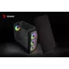 PC korpusas SAVIO Noctis Flow RGB — Cube, ATX/Mini-ITX, 3x 120 mm priekiniai ventiliatoriai, grūdintas stiklas, maks. GPU 35 cm