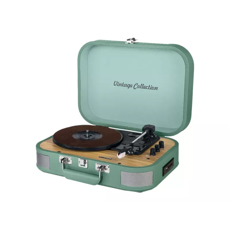 Muse Vintage Collection MT-201 WG skaitmeninis grotuvas su plokštelių grotuvu, Bluetooth imtuvu ir 10W galia