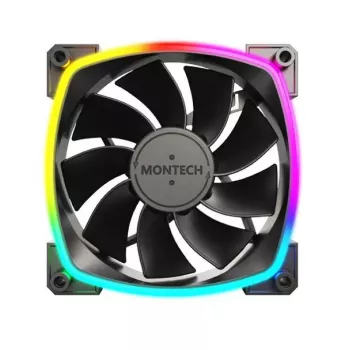Montech RX120 PWM kompiuterio korpuso ventiliatorius 12 cm juodas 3 vnt.