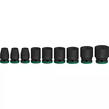 Impulsinių lizdų rinkinys Bosch Powertools PRO 1/2 colio 9 dalių, juodas