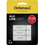 INTENSO USB2 atmintukų rinkinys 3x16GB ALU Line 3521473