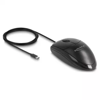 Pelė DeLOCK 12114 USB Type-C optinė ambidekstrinė
