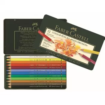 Rašiklių ir pieštukų rinkinys Faber-Castell 110012 – įvairiaspalvis, 12 vnt.