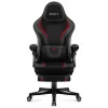 Žaidimų kėdė huzaro Force 4.6 – ergonomiška audeklinė sėdynė, reguliuojamas aukštis ir atlošas, juosmens atrama, 130 kg, sėdynės plotis 41 cm