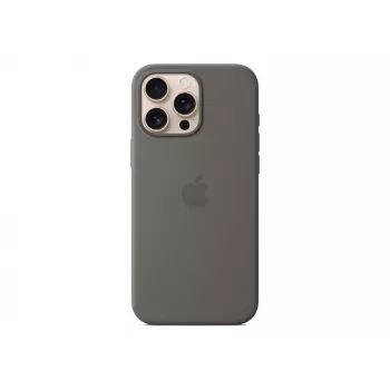Silicininis dėklas su MagSafe, skirtas iPhone 16 Pro Max – akmens pilka