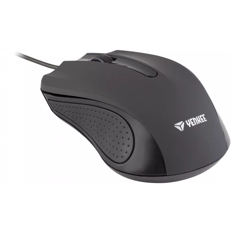 Yenkee YMS 1015BK SUVA USB laidinė pelė, 3 mygtukai, guminis paviršius, 1000DPI