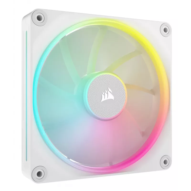 Ventiliatorių rinkinys Corsair iCUE LINK LX140 RGB 140 mm 2 vnt 2000 RPM baltas CO-9051032-WW