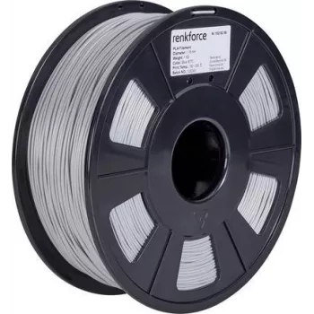 Renkforce RF-4511204 3D spausdinimo medžiaga polilaktinė rūgštis (PLA) sidabrinė 1 kg (RF-4511204)