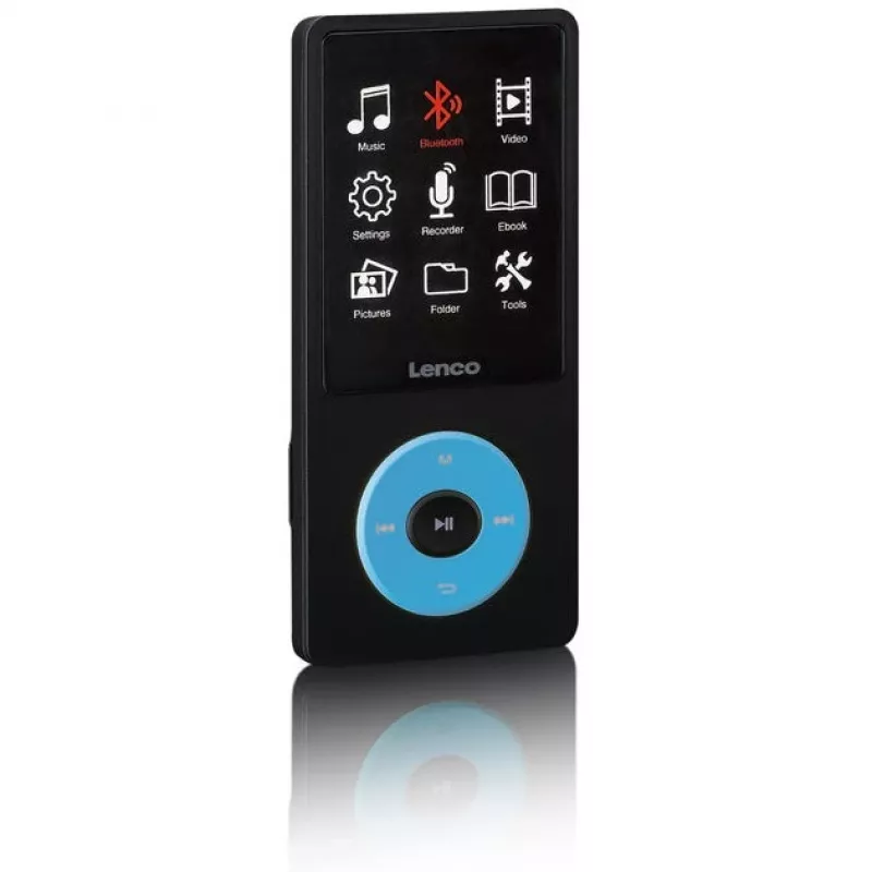 MP3 grotuvas Lenco Xemio-860BU 8 GB juodas mėlynas LCD 18 val. atkūrimo