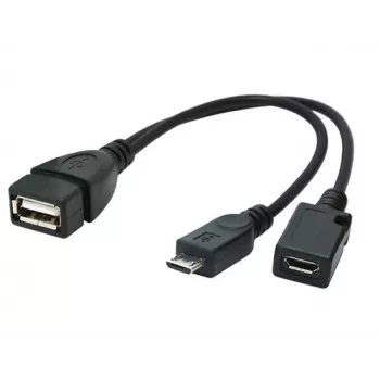 OTG laidas USB Micro AF - BM+(F) USB 2.0 15 cm