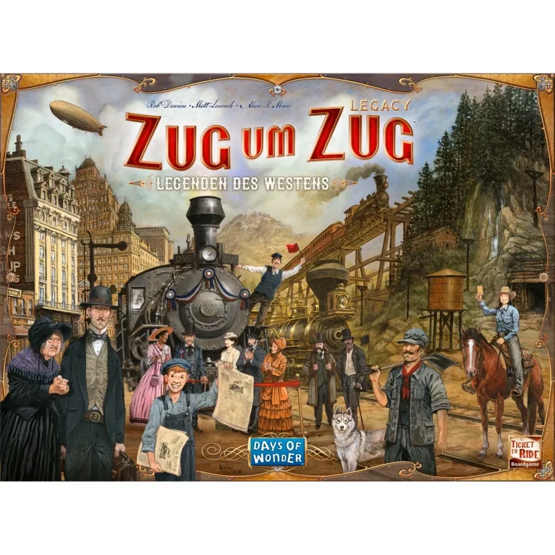 Zug um Zug Legacy: Legenden des Westens, Stalo žaidimas