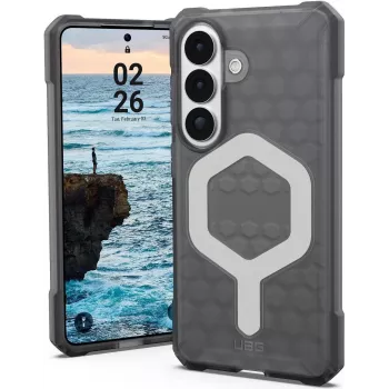 UAG Urban Armor Gear Essential Armor Dėklas su Magnetiniu Moduliu | Samsung Galaxy S26 | pelenų (permatoma pilka) | 214534113131