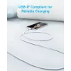 USB A į USB C laidas Anker A81H5G21 — 0,9 m, baltas