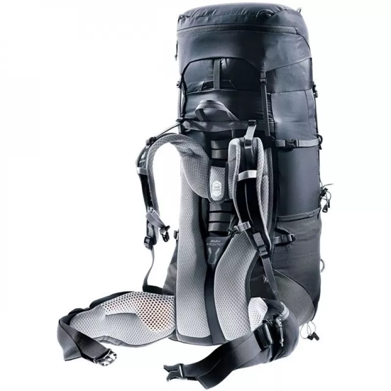 Deuter Aircontact Lite 45+10 SL moteriška žygiavimo kuprinė Juoda