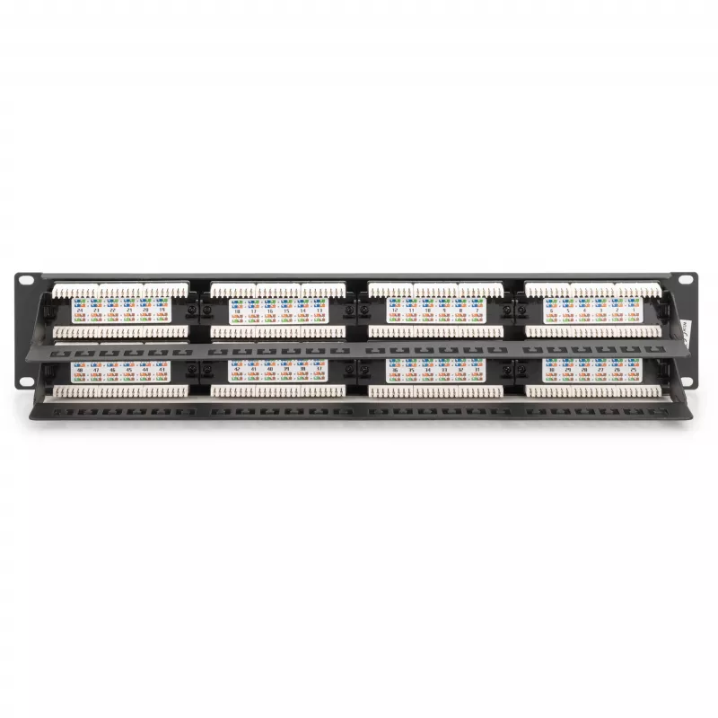 DIGITUS Patch Panel RJ-45 48 prievadų pilkas RAL 7035 2U (DN-91648U)