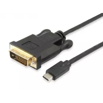 Equip USB Type C į DVI-D Dual Link laidas, vyriškas į vyrišką, 1,8 m
