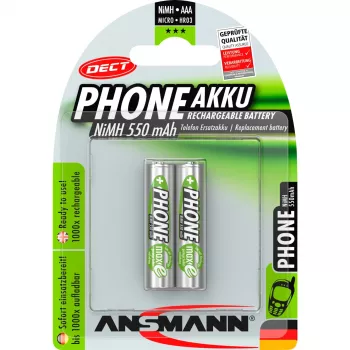 Ansmann 5035523 Įkraunama baterija AAA, 1,2 V, 550 mAh