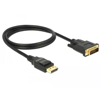 DeLOCK 85312 1 m vaizdo kabelio adapteris DisplayPort į DVI-D juodas