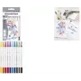 EBERHARD FABER Duo Fineliner 0,4 mm, 10 vnt, įvairių spalvų (551510)