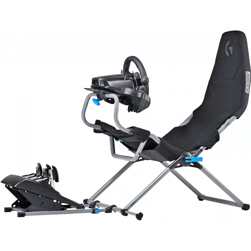 Žaidimų kėdė Playseat Challenge X - Logitech G Edition konsolėms juoda, pilka