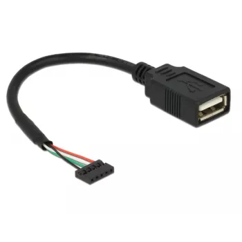 USB laidas DeLOCK 84831 USB 2.0 0,15 m juodas