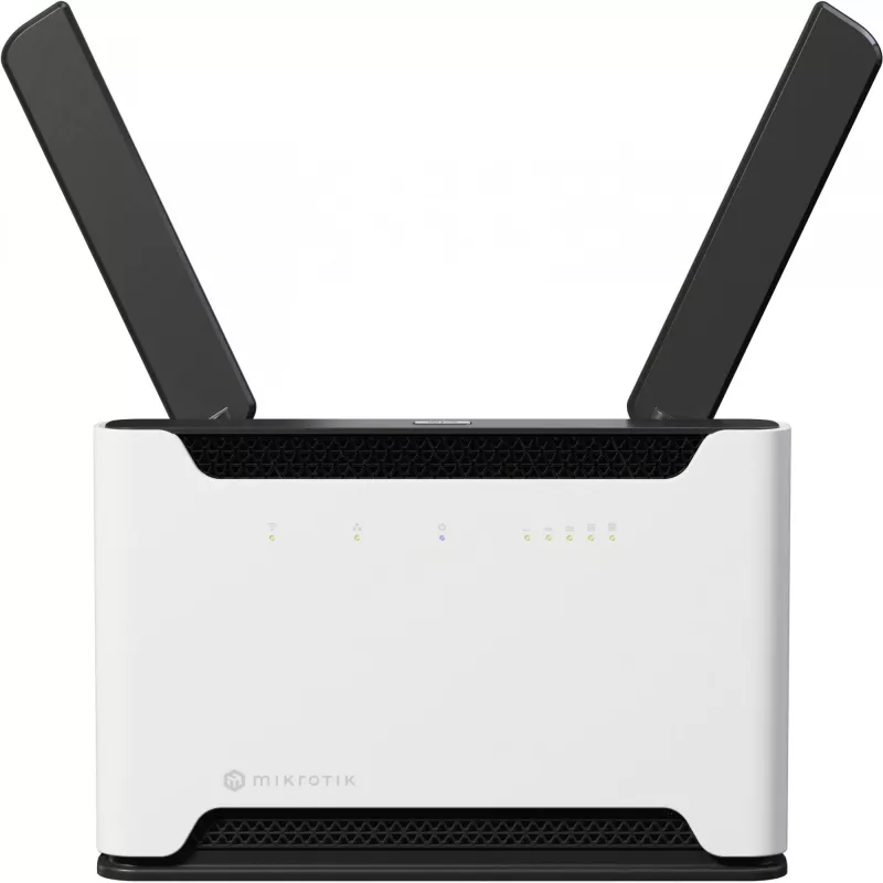 MikroTik Chateau LTE18 AX – belaidis maršrutizatorius su 5 prievadų jungikliu, GigE, 2,5 GigE, Wi-Fi 5, Wi-Fi 6, dviejų juostų (S53UG+5HAXD2HAXD-TC&EG18-EA)
