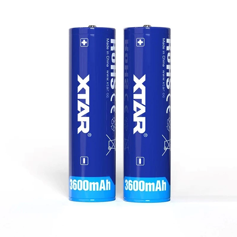 Įkraunama ličio jonų baterija XTAR BAT0669 18650 3,6V 3600mAh, Ø 18,5×68,8 mm